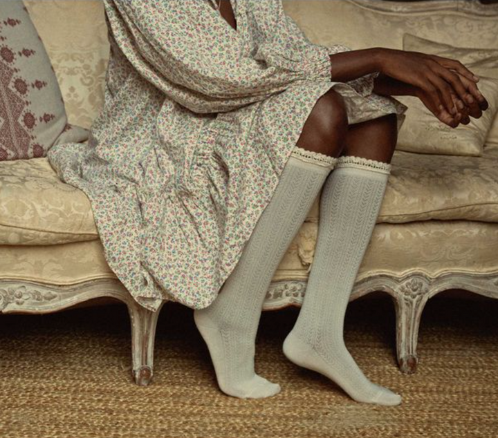 Chaussettes hautes Adeline doux agneau