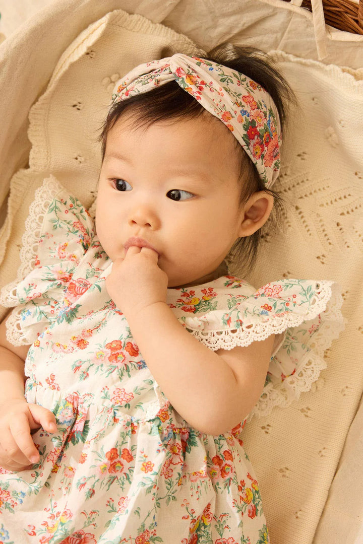 Barboteuse Lena Cream Rosa Festa | Louise Misha