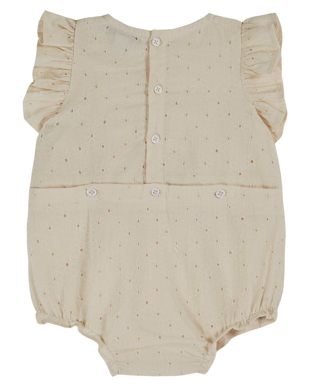 Barboteuse bébé à broderies anglaises | Emile et Ida