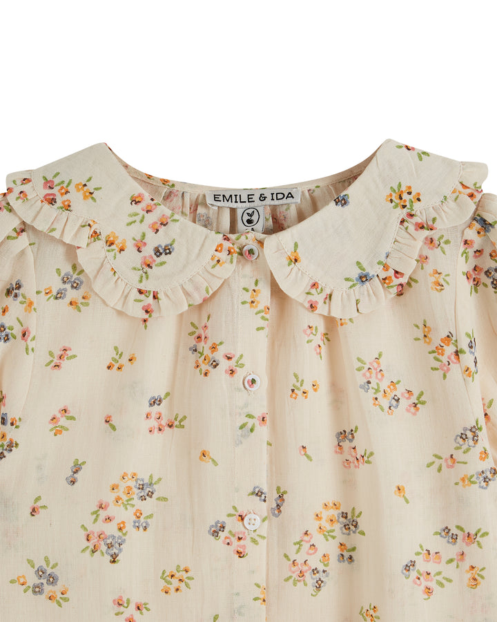 Blouse fille à fleurs Achillea | Emile et Ida