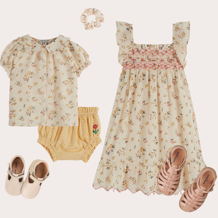 Blouse fille à fleurs Achillea | Emile et Ida