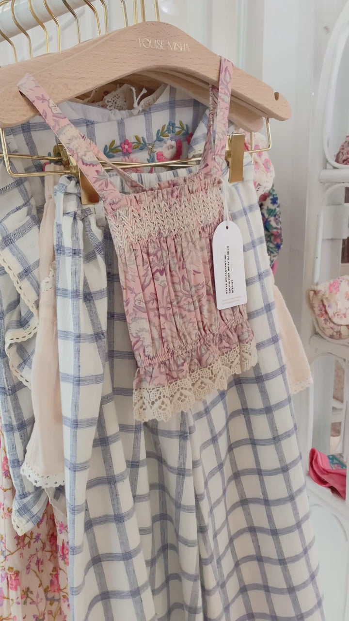 Top à bretelles Florentine fleuri | Louise Misha