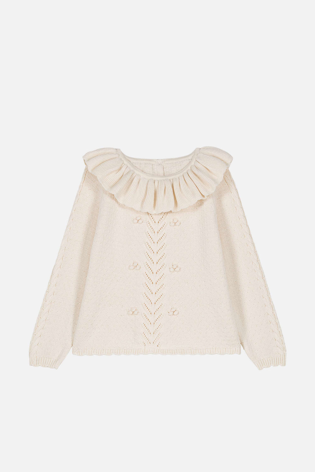 Pull Evina crème fille | Louise Misha