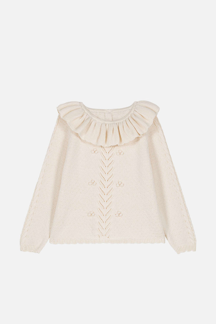 Pull Evina crème fille | Louise Misha