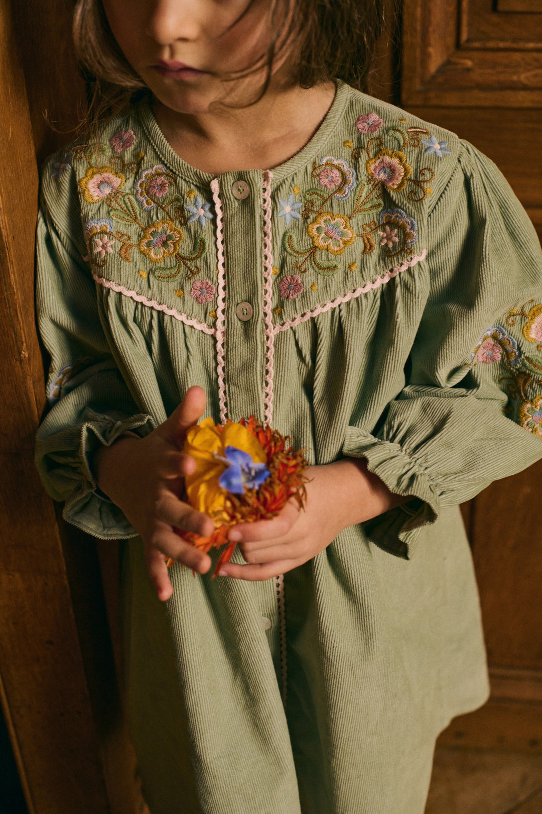Robe Floriane amande | Louise Misha