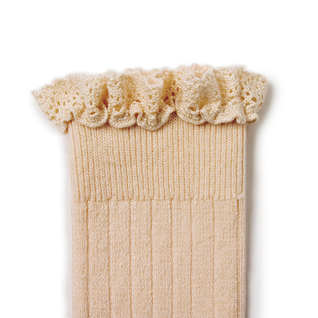 Chaussettes hautes Joséphine sorbet