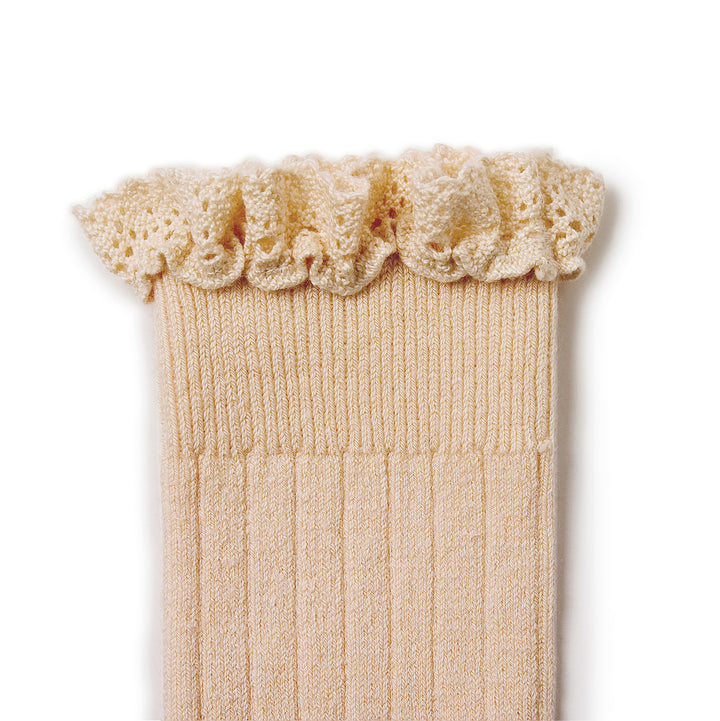 Chaussettes hautes Joséphine sorbet