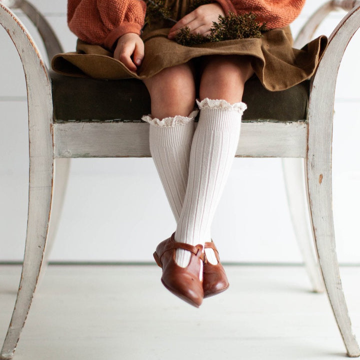Chaussettes hautes Joséphine doux agneau