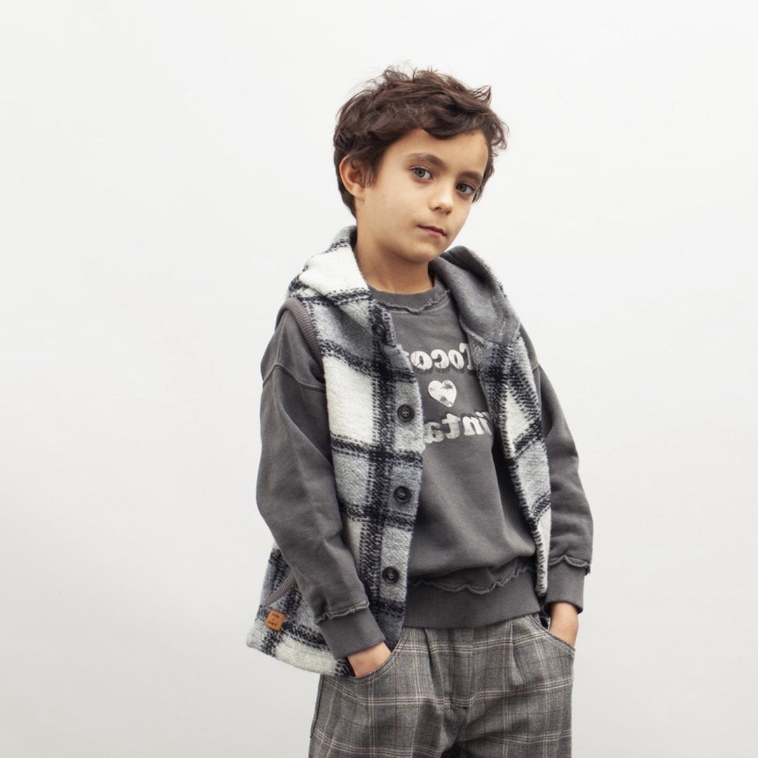 Veste sans manches à capuche