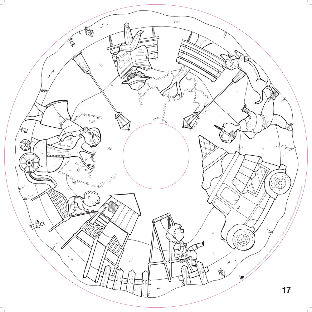 Feuilles de dessin à thème "Fun activities", Drawin'Table, Drawin Kid's, Rose et Balthazar