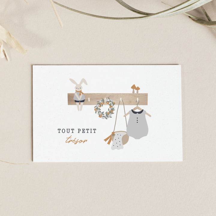 Carte Tout petit trésor bleu