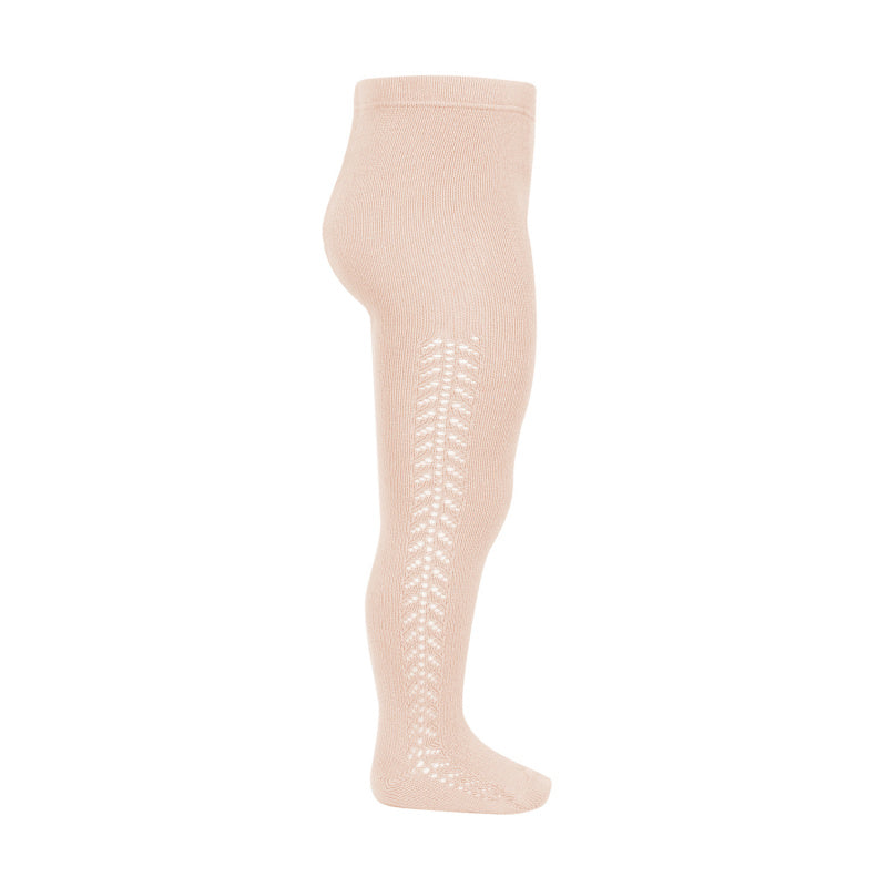 Collants ajourés nude chauds