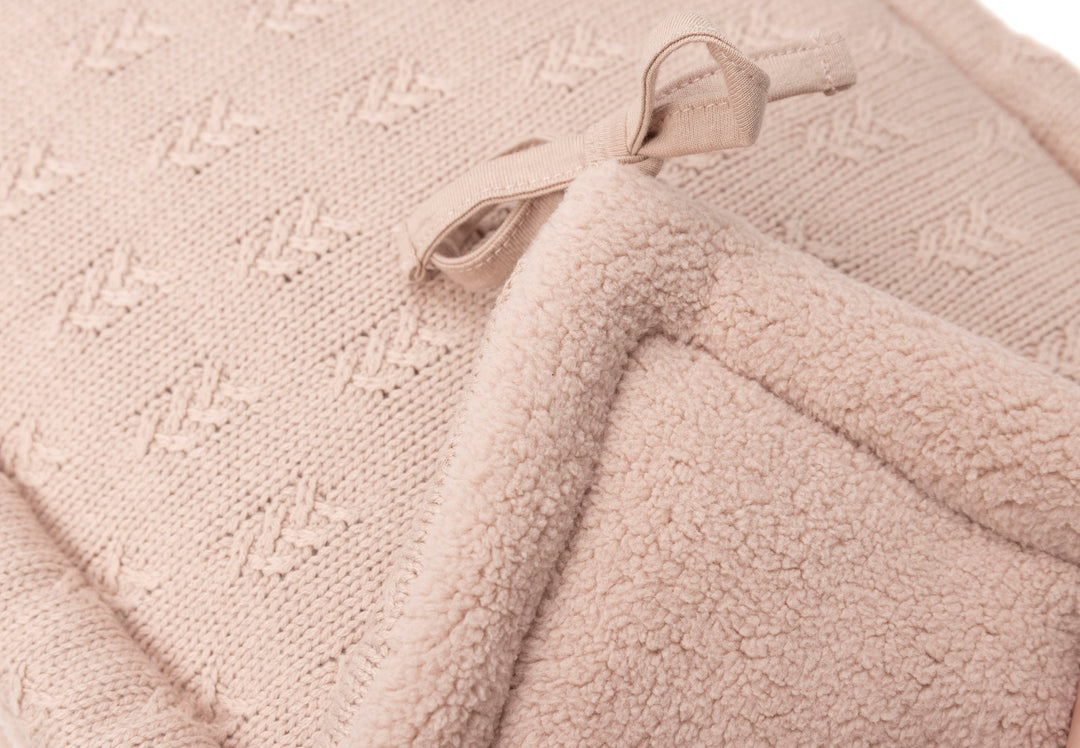 Tour de lit Grain knit rose | Jollein