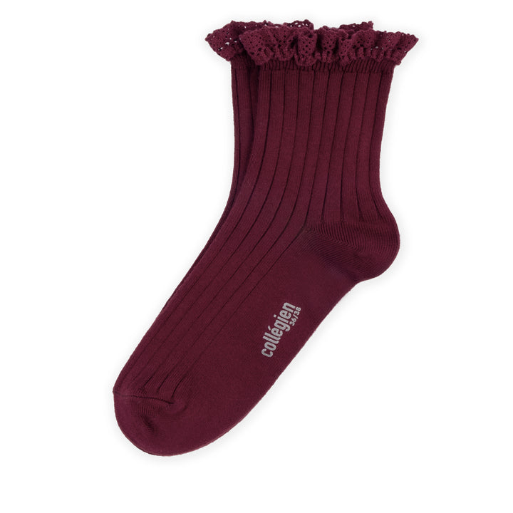 Chaussettes Lili bordeaux
