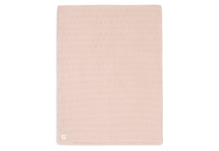 Couverture Grain knit rose | Jollein