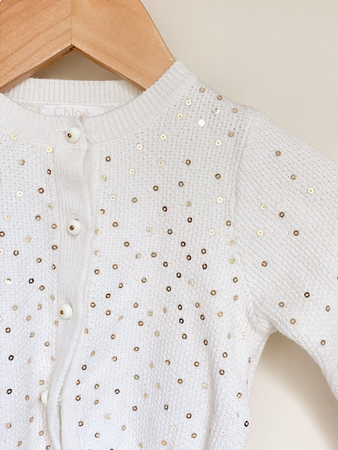 Gilet à sequins Chloé | 6 mois | SECONDE MAIN