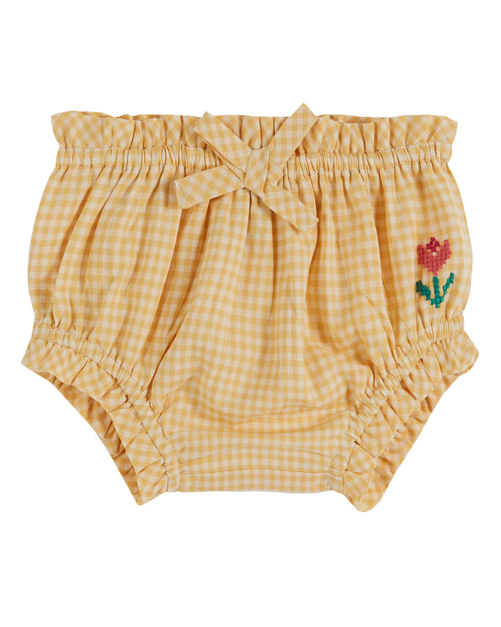 Bloomer bébé vichy jaune | Emile et Ida