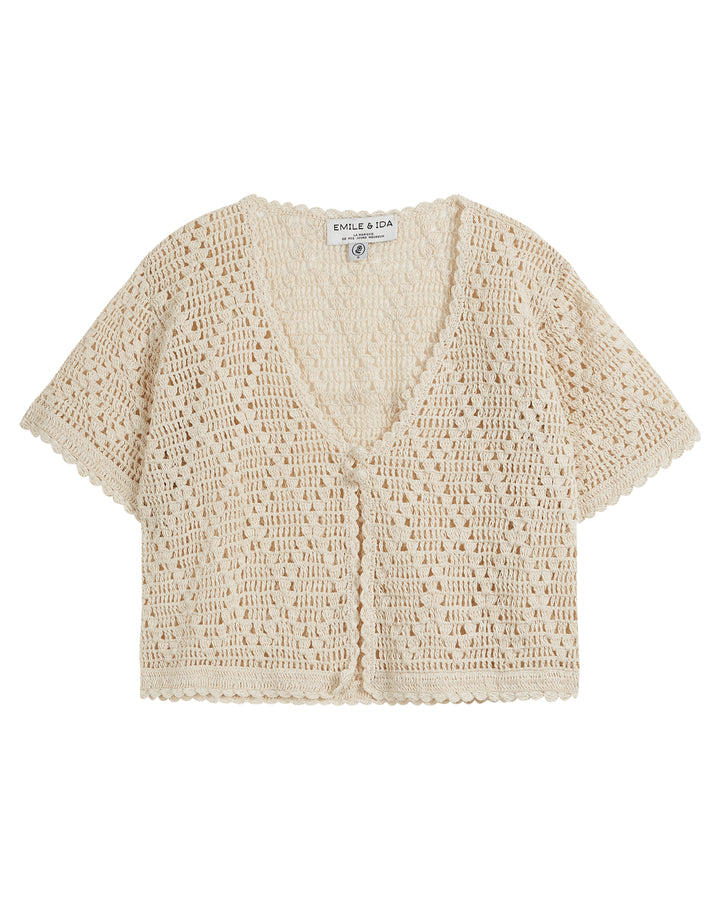 Cardigan crochet femme | Emile et Ida