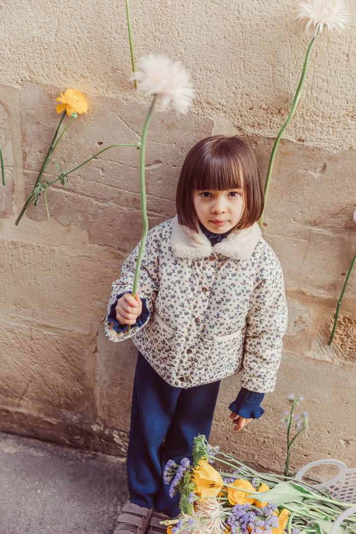 Manteau réversible Jasmina Cream Colombine Hill | Louise Misha