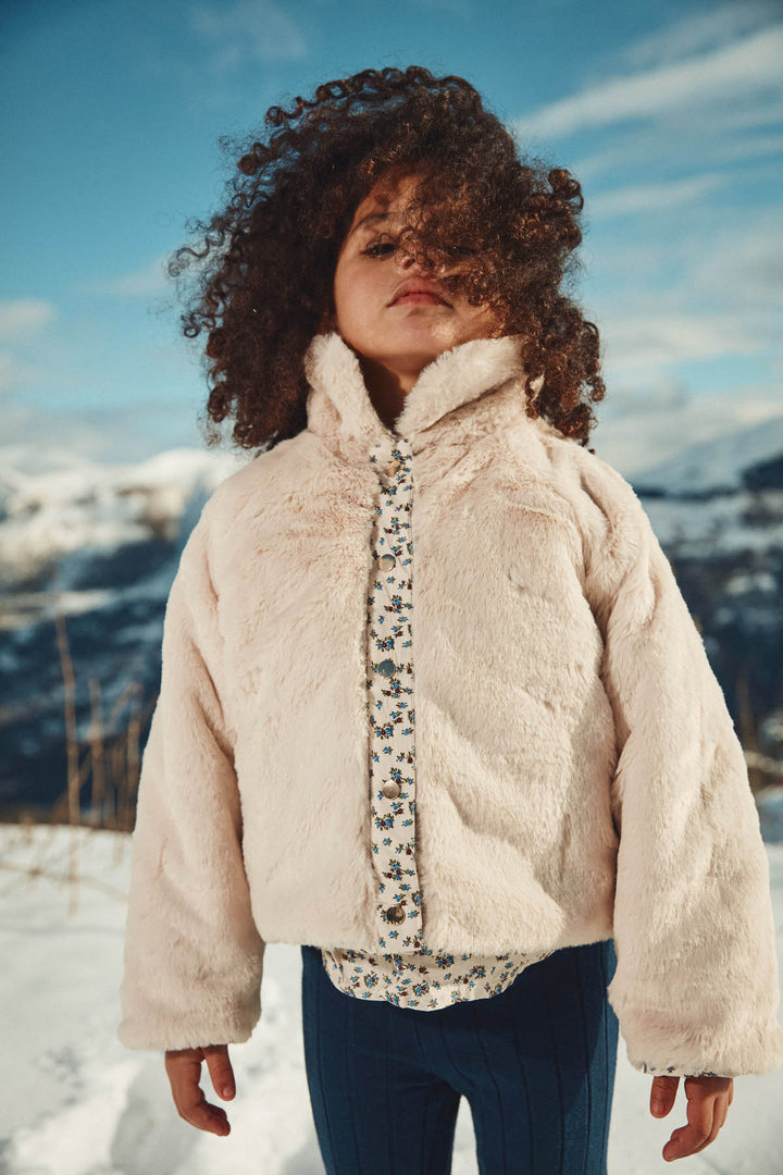 Manteau réversible Jasmina Cream Colombine Hill | Louise Misha