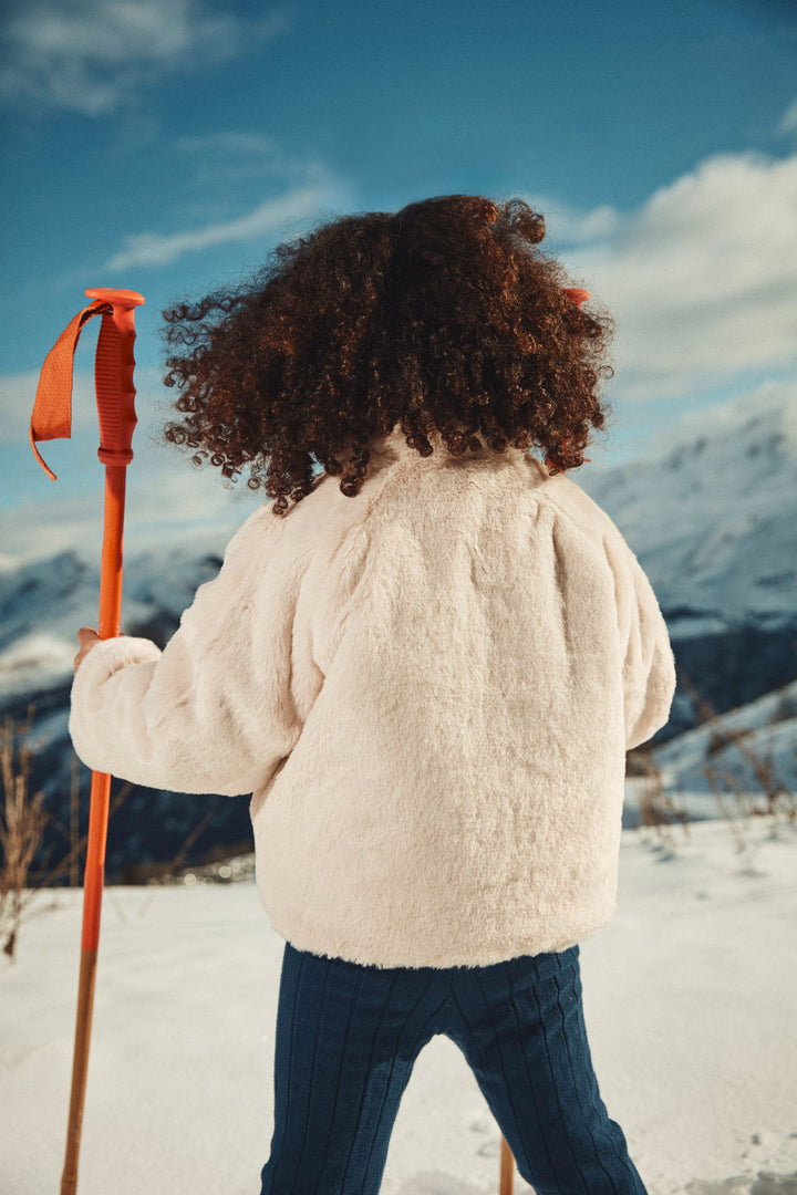Manteau réversible Jasmina Cream Colombine Hill | Louise Misha