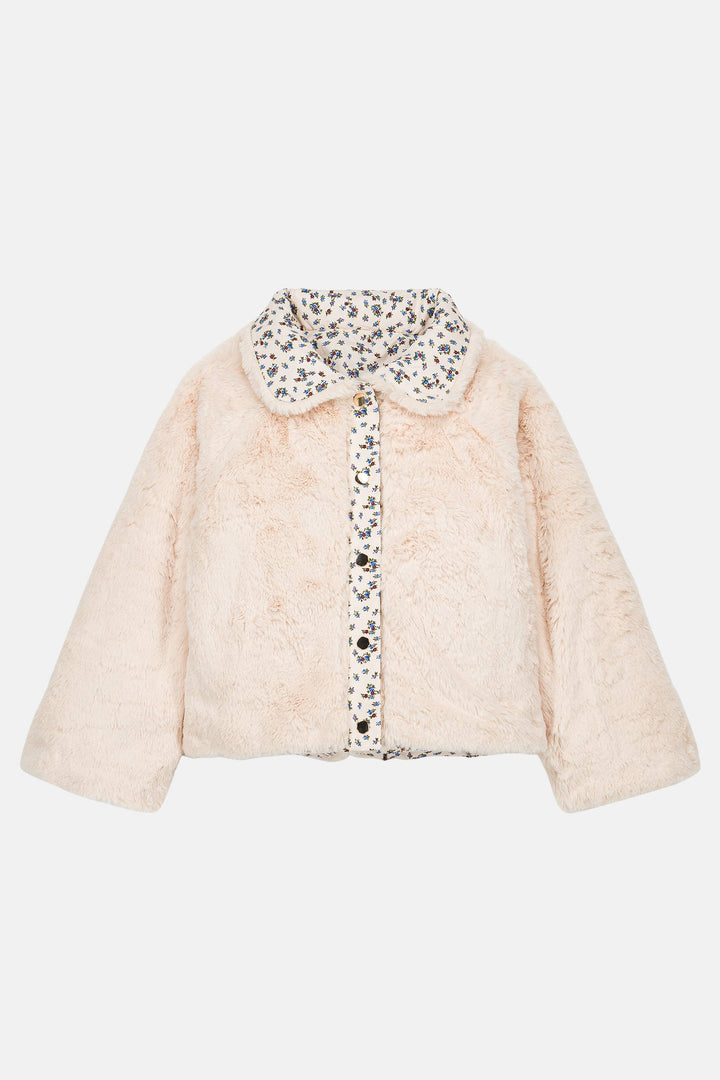 Manteau réversible Jasmina Cream Colombine Hill | Louise Misha