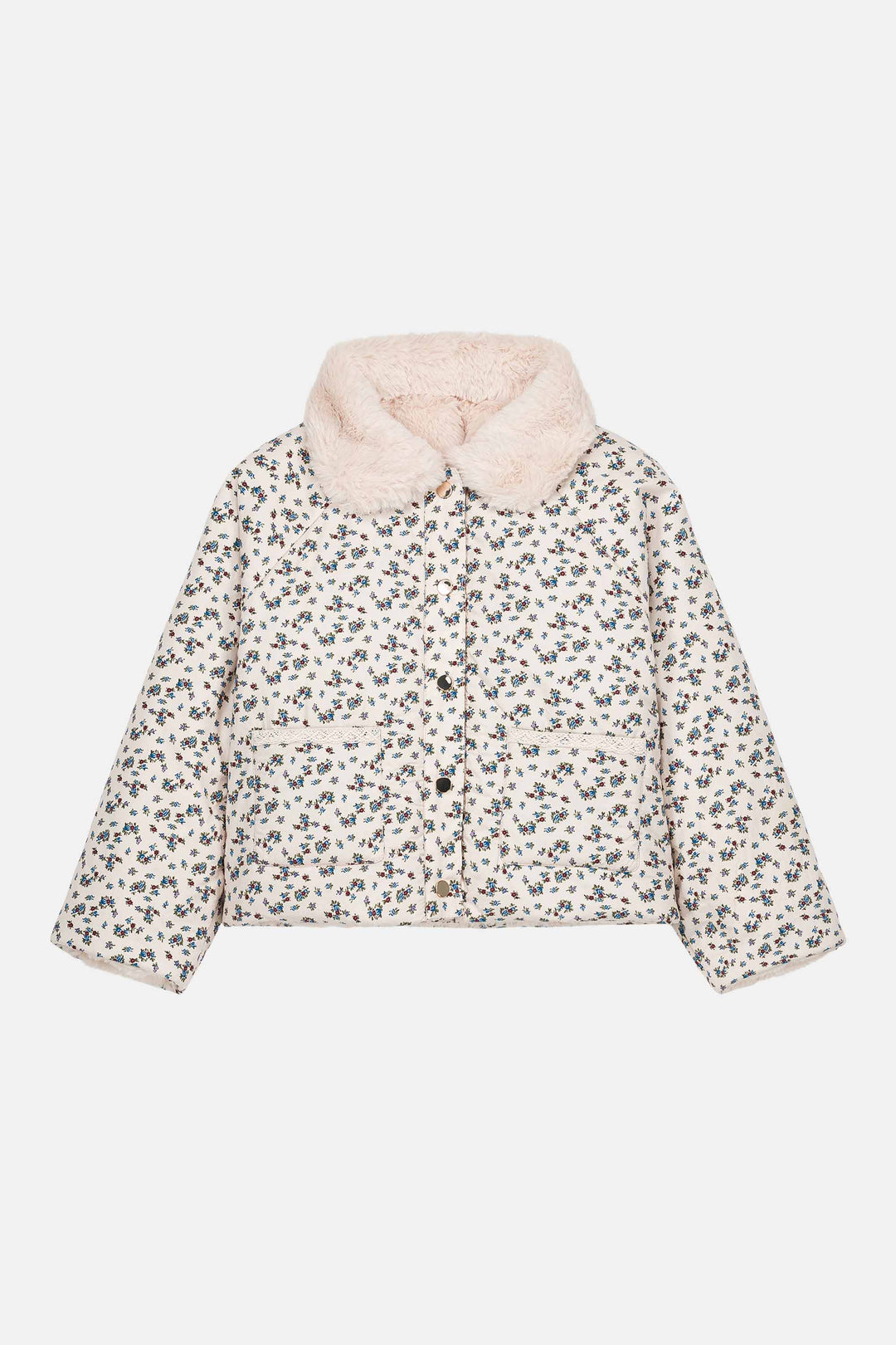 Manteau réversible Jasmina Cream Colombine Hill | Louise Misha