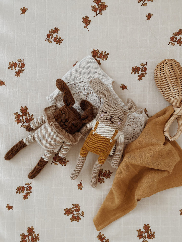 Sand striped playsuit bunny comforter