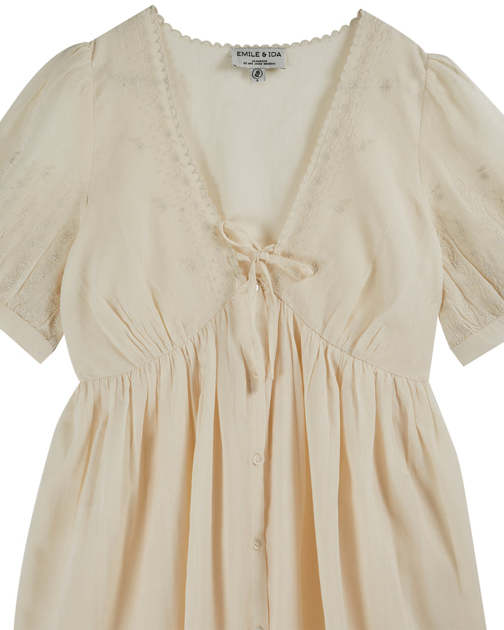 Robe femme vintage col v | Emile et Ida