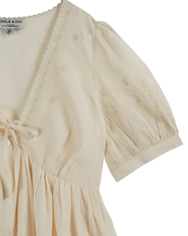 Robe femme vintage col v | Emile et Ida