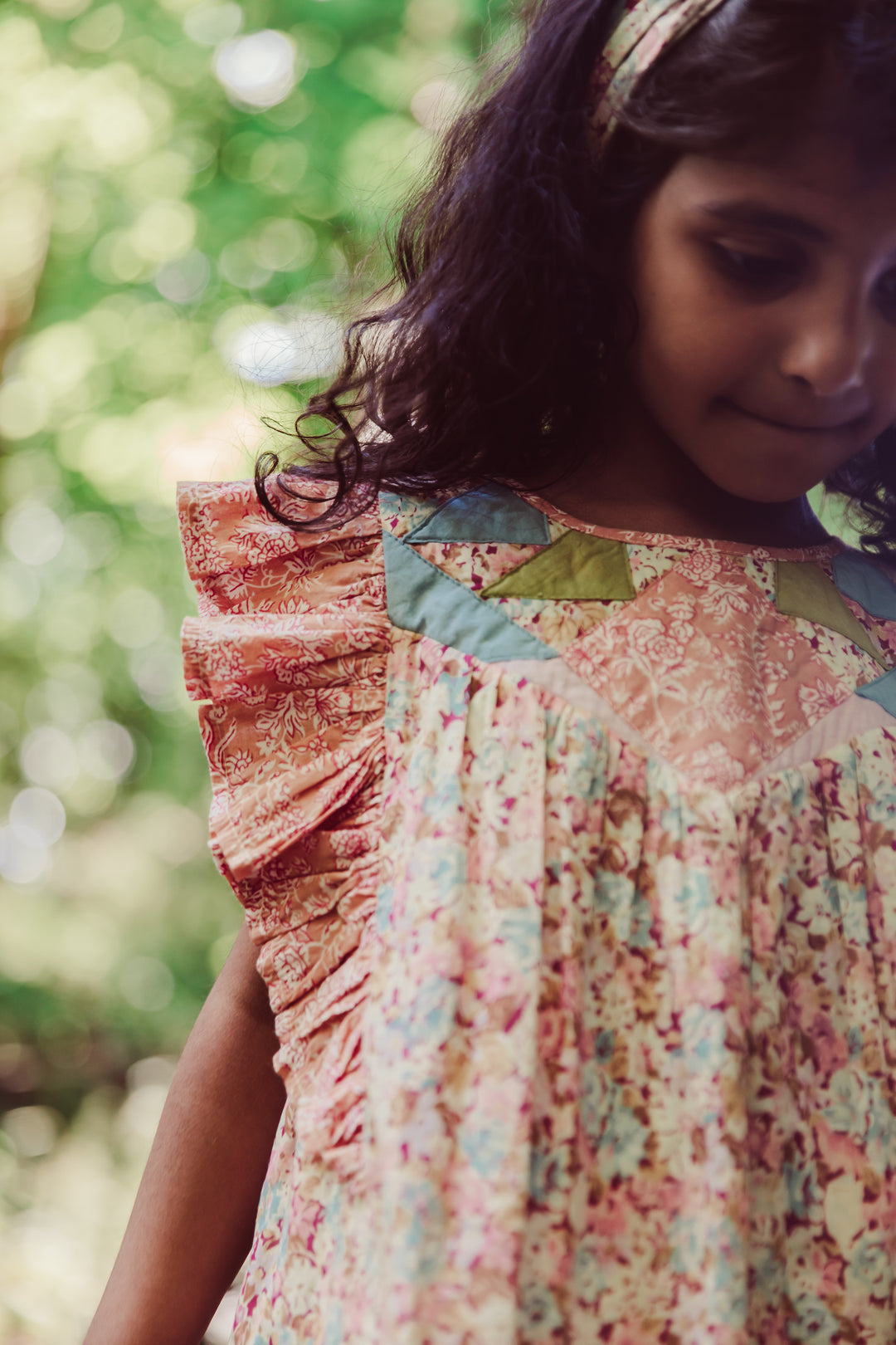 Robe fille Jyoti patchwork | Louise Misha