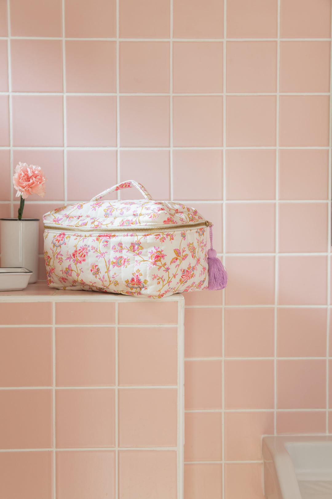 Trousse de toilette Laety à fleurs | Louise Misha