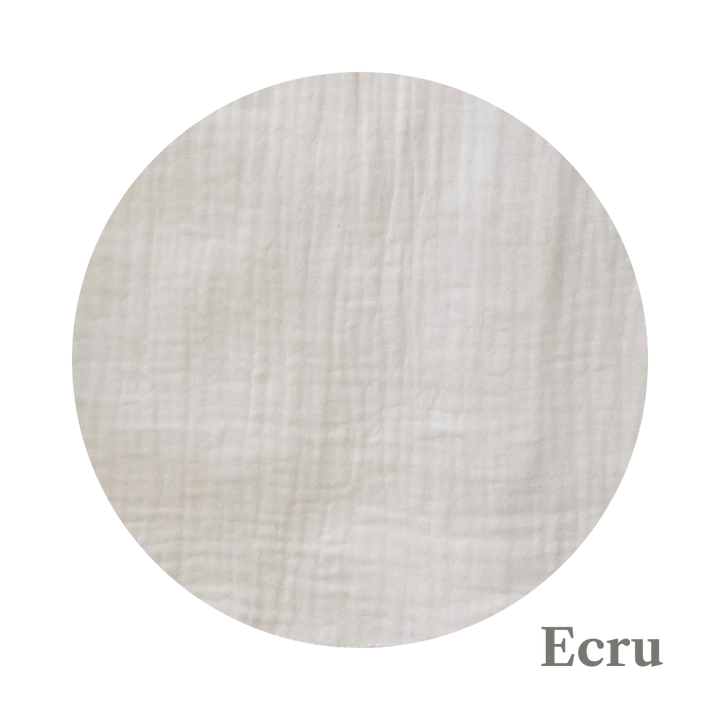 Ecru cotton and lace throw