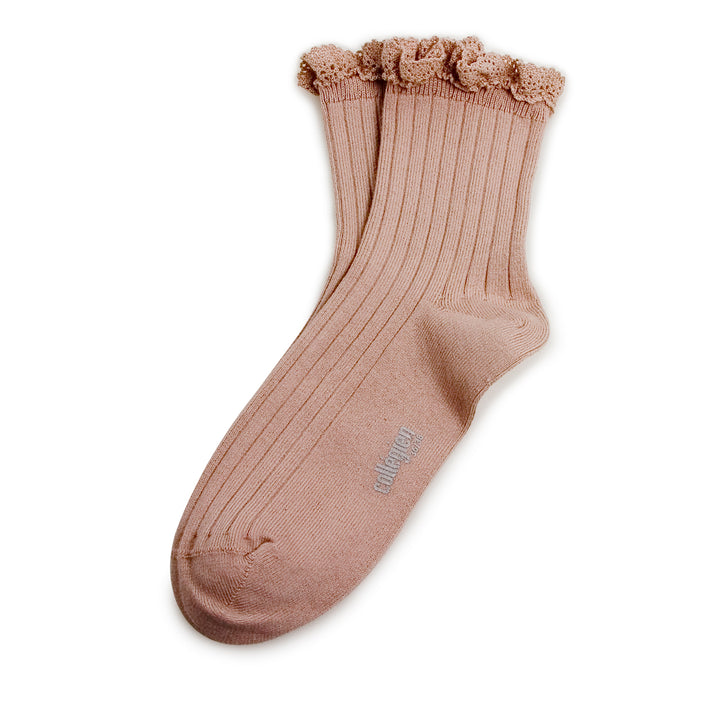 Chaussettes Lili vieux rose