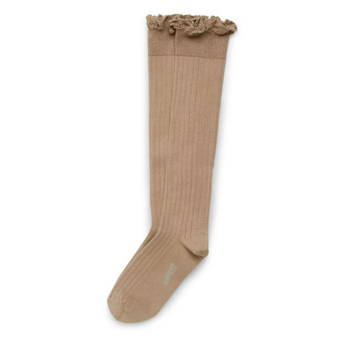 Chaussettes hautes Joséphine petite taupe