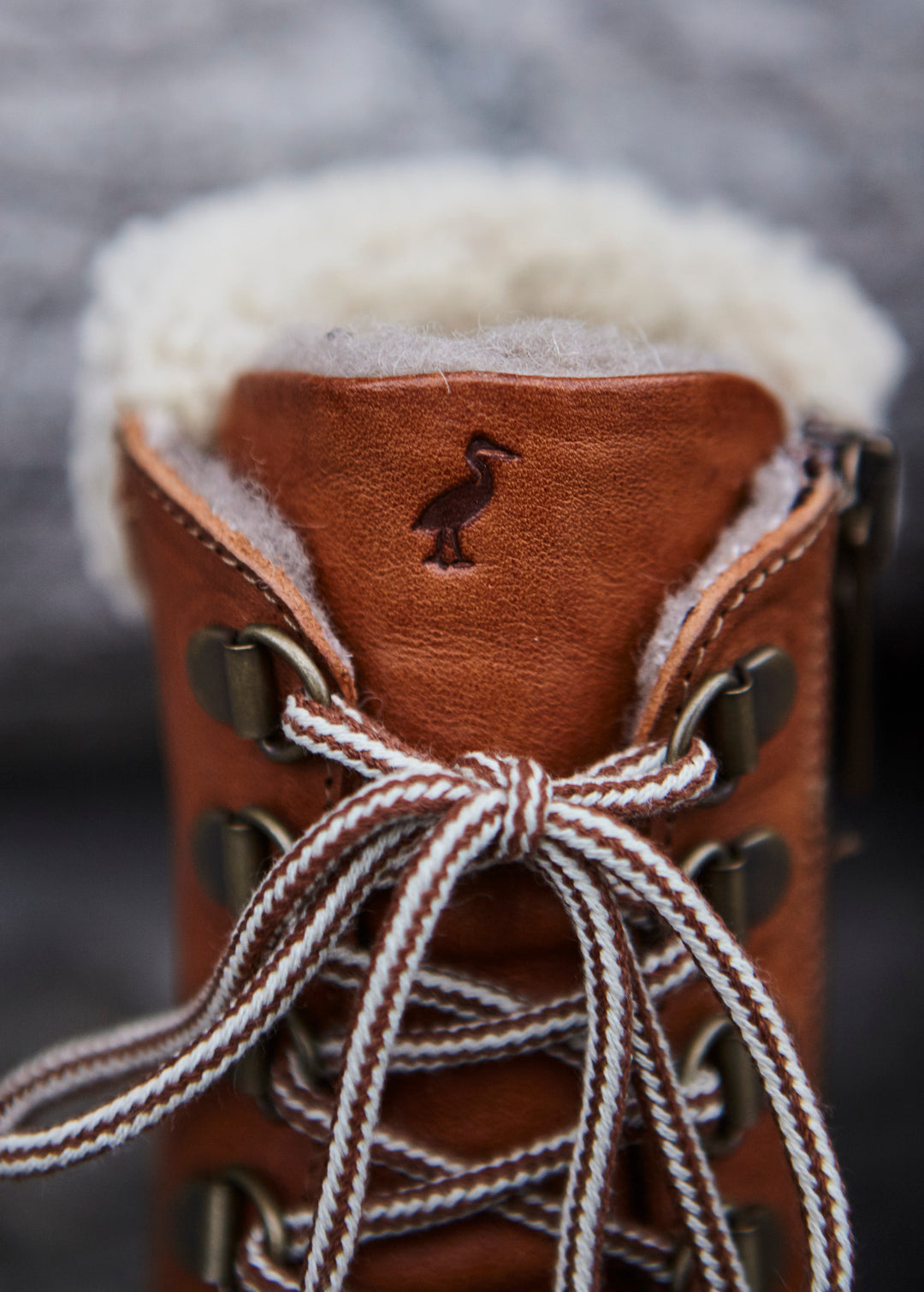Bottes fourrées - Winter boots cognac
