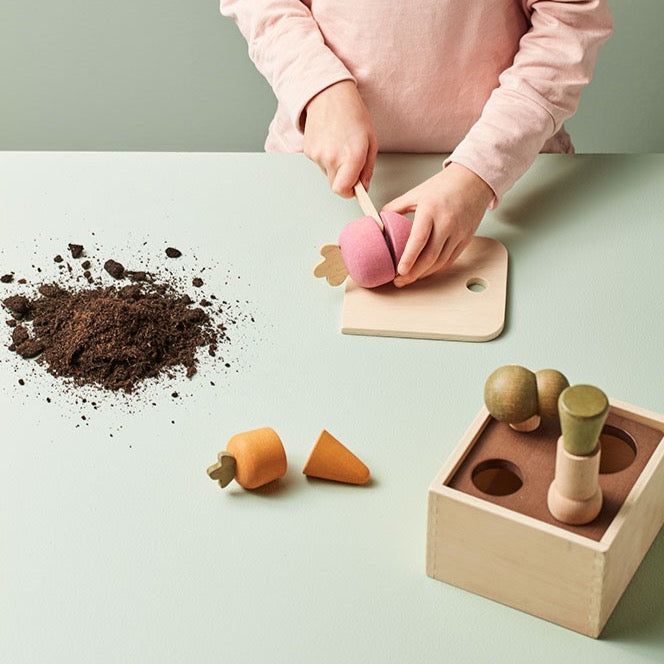 Wooden vegetable garden