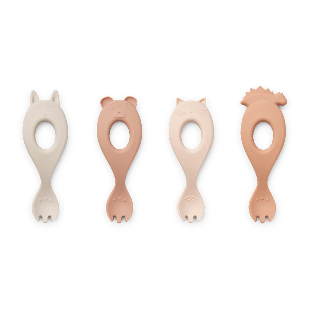 Set of 4 spoons Liva pink mix | liewood