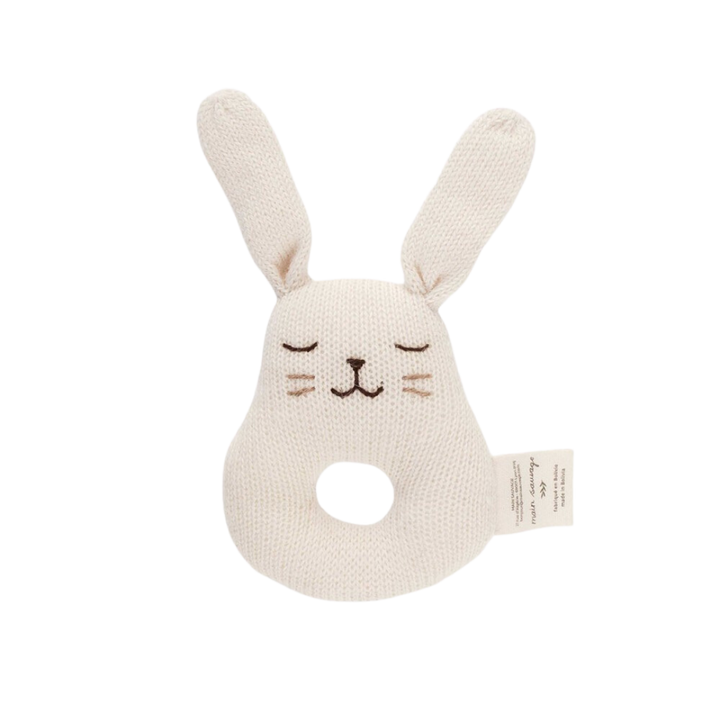 Ecru rabbit rattle