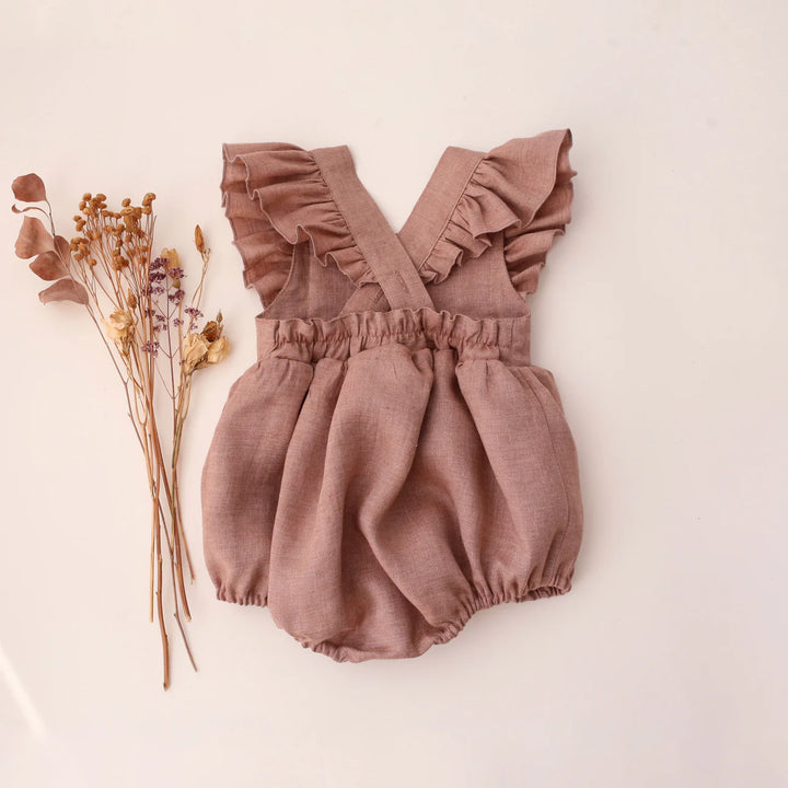 Adèle old pink romper