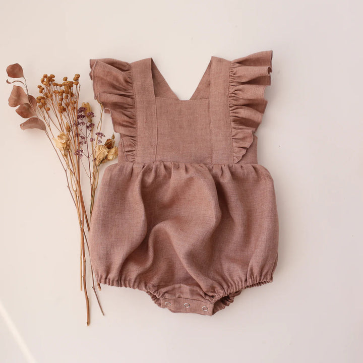 Adèle old pink romper