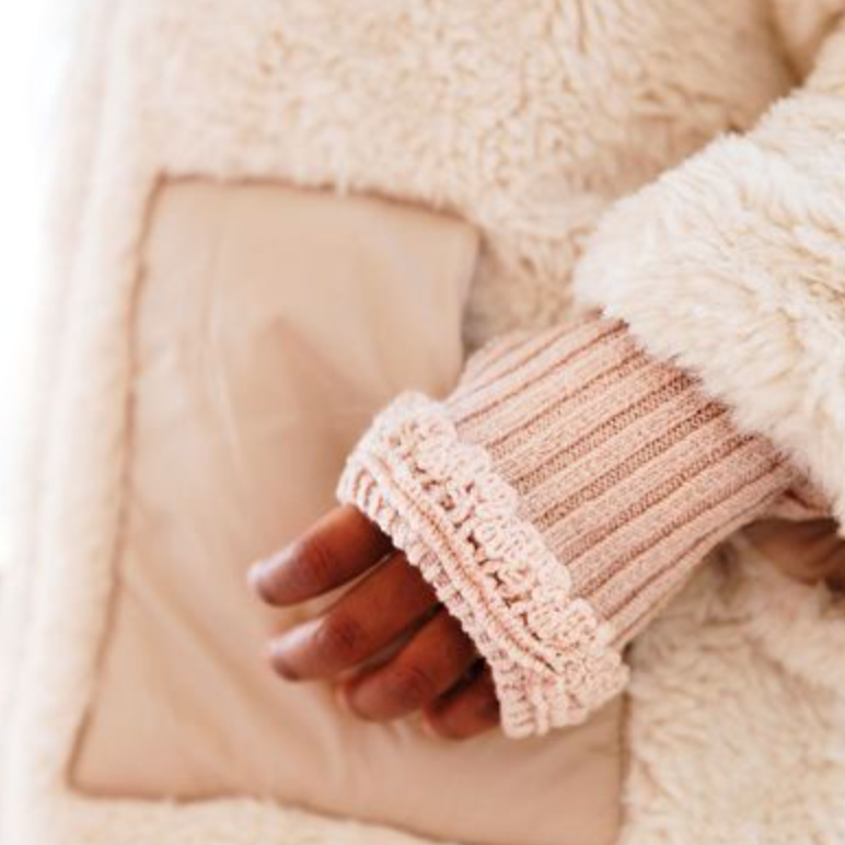 Girl's and woman's mittens old pink