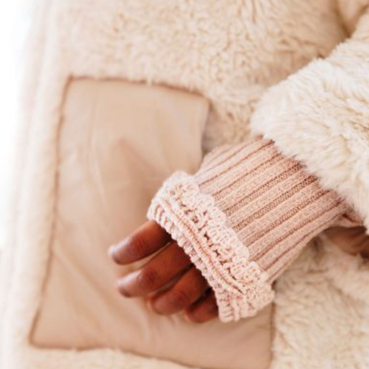Girl's and woman's mittens old pink